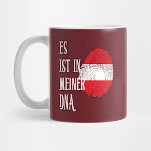 Flag of Austria in fingerprint Mug